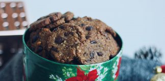 Vegan og glútenlausar súkkulaðibitakökur