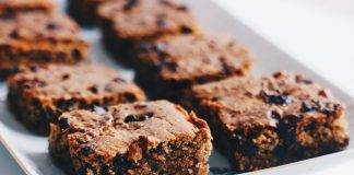 Vegan blondínur með súkkulaðibitum